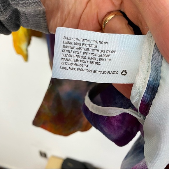 Handmade Ice Tie Dye Blazer Jacket Womens XXL Colorful Upcycled Double Breasted - Picture 10 of 12